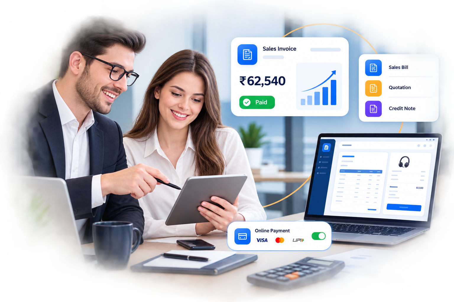 myDigiBill Sales & Quotations Software Interface