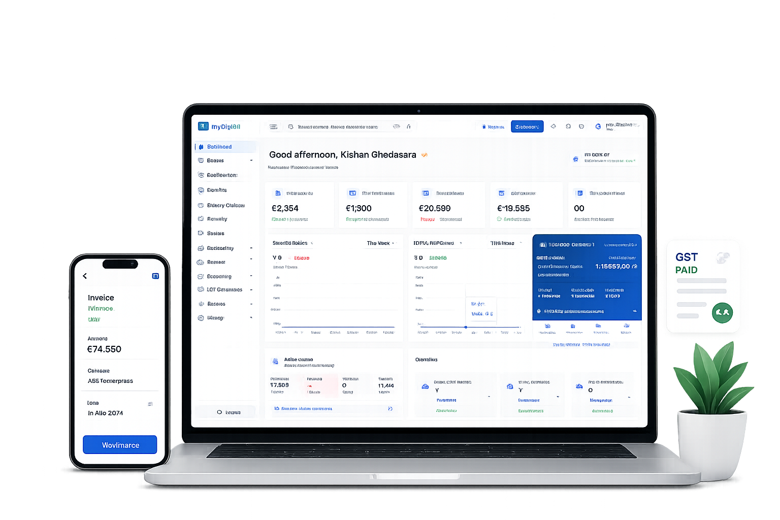 myDigiBill Product Features Dashboard