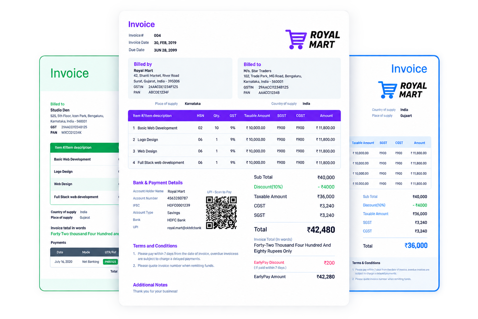 myDigiBill GST Invoices & Return Filing Software Preview